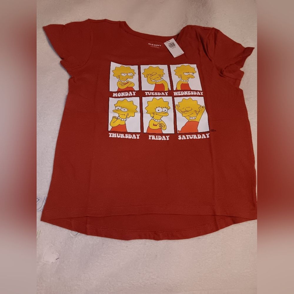 NWT Old Navy x The Simpsons Lisa Simpson Graphic Tee Size Large